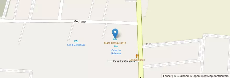 Mapa de ubicacion de Mara Restaurante en Argentina, Cile, Mendoza, Departamento Luján De Cuyo, Luján De Cuyo, Distrito Vistabla.