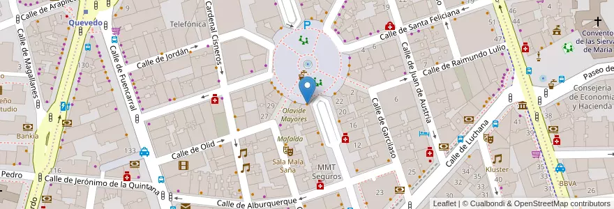 Mapa de ubicacion de Maracaná en Испания, Мадрид, Мадрид, Área Metropolitana De Madrid Y Corredor Del Henares, Мадрид.
