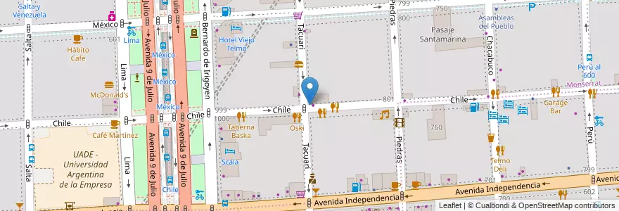 Mapa de ubicacion de Maraxe, Montserrat en آرژانتین, Ciudad Autónoma De Buenos Aires, Comuna 1, Buenos Aires.