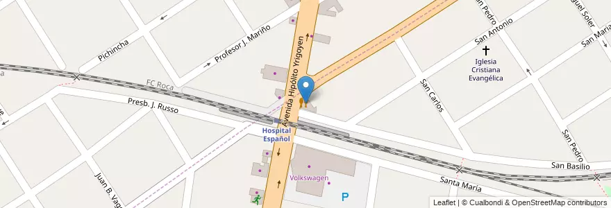 Mapa de ubicacion de Marbella Pizza & Café en Arjantin, Buenos Aires, Partido De Lomas De Zamora, Turdera.