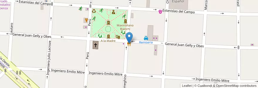 Mapa de ubicacion de Marcelino en Argentina, Provincia Di Buenos Aires, Partido De Morón.