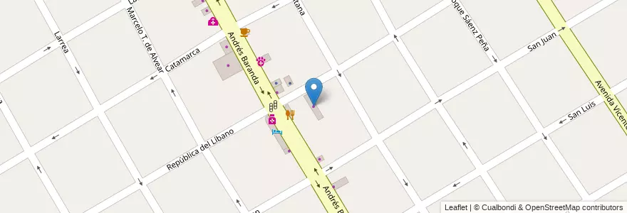 Mapa de ubicacion de Marcelo en 아르헨티나, 부에노스아이레스주, Partido De Quilmes, Quilmes.