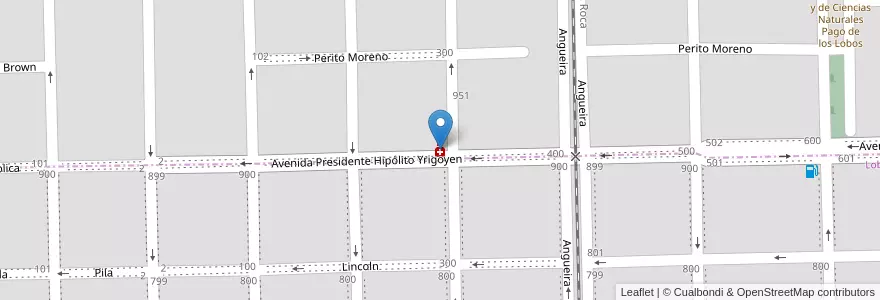 Mapa de ubicacion de Marconi en アルゼンチン, ブエノスアイレス州, Partido De Lobos, Empalme Lobos.
