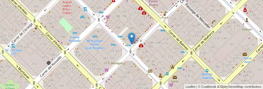 Mapa de ubicacion de Marcos Garrido Blanc en 스페인, Catalunya, Barcelona, Barcelonès, 바르셀로나.