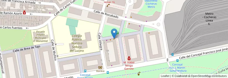 Mapa de ubicacion de Marem en スペイン, マドリード州, Comunidad De Madrid, Área Metropolitana De Madrid Y Corredor Del Henares, Madrid.