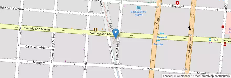 Mapa de ubicacion de Margarita María López (local 5) en Argentinien, Salta, Capital, Municipio De Salta, Salta.