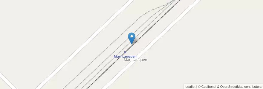 Mapa de ubicacion de Mari Lauquen en Arjantin, Buenos Aires, Partido De Trenque Lauquen, Cuartel La Zanja.