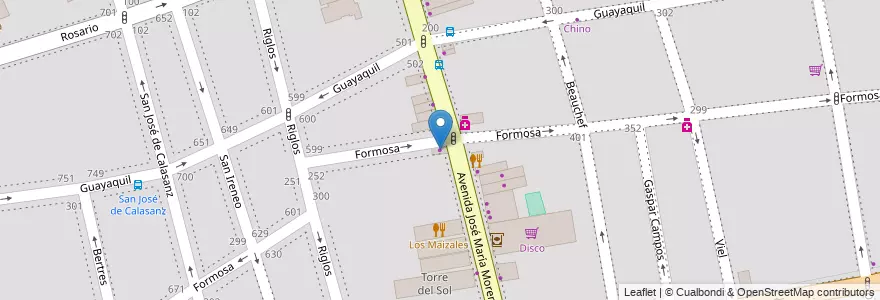 Mapa de ubicacion de Maria Angela, Caballito en Argentinien, Ciudad Autónoma De Buenos Aires, Buenos Aires, Comuna 6.