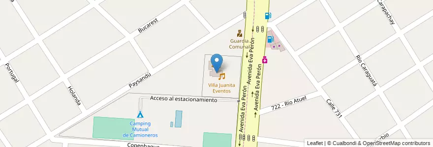 Mapa de ubicacion de María Antonieta en Аргентина, Буэнос-Айрес, Partido De Florencio Varela.