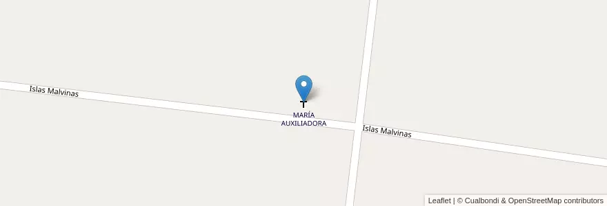 Mapa de ubicacion de MARÍA AUXILIADORA en Arjantin, Santa Fe, Departamento General Obligado, Municipio De Reconquista.