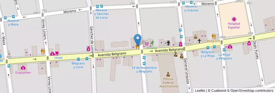 Mapa de ubicacion de Maria, Balvanera en 阿根廷, Ciudad Autónoma De Buenos Aires, Comuna 3, 布宜诺斯艾利斯.
