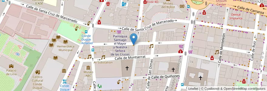 Mapa de ubicacion de María Bonita Taco Bar en Испания, Мадрид, Мадрид, Área Metropolitana De Madrid Y Corredor Del Henares, Мадрид.