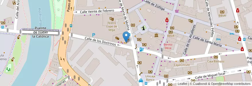 Mapa de ubicacion de María de Molina en 스페인, Castilla Y León, Valladolid, Valladolid.