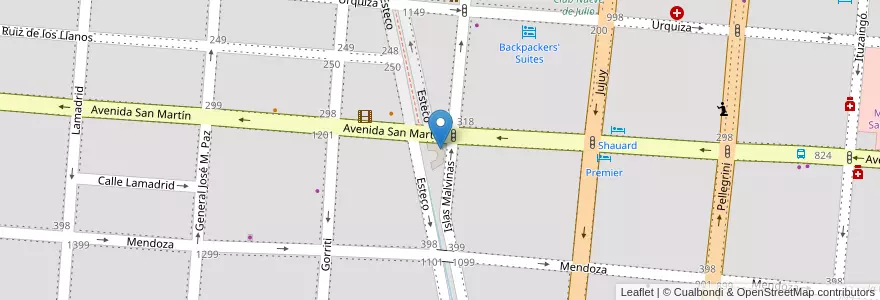 Mapa de ubicacion de Maria del castillo (local 4) en الأرجنتين, Salta, Capital, Municipio De Salta, Salta.