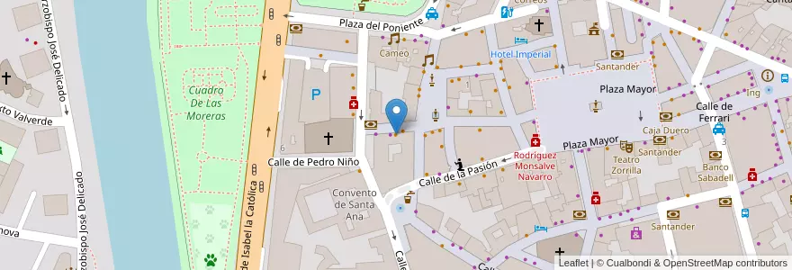 Mapa de ubicacion de María Eugenia en 스페인, Castilla Y León, Valladolid, Valladolid.