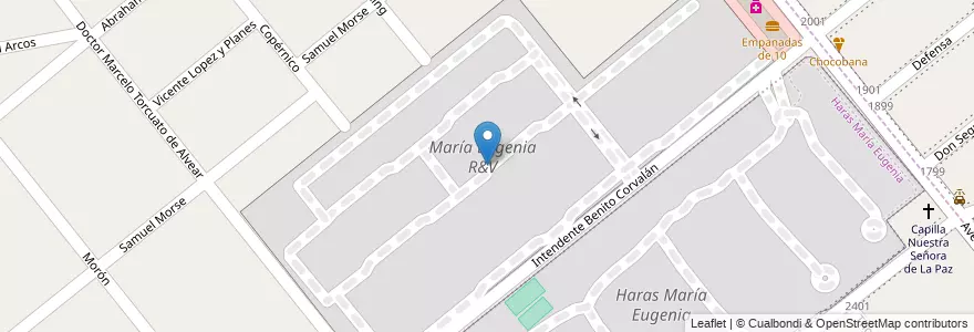Mapa de ubicacion de María Eugenia R&V en Argentinië, Buenos Aires, Partido De Moreno, Moreno.