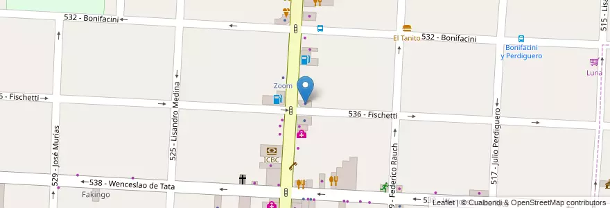 Mapa de ubicacion de Maria Guillen Propiedades en アルゼンチン, ブエノスアイレス州, Partido De Tres De Febrero, Caseros.