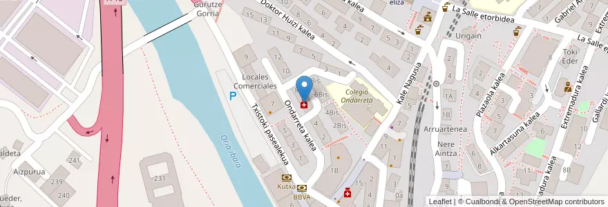 Mapa de ubicacion de Maria Jesus Ansa Iribar en Espagne, Pays Basque Autonome, Guipuscoa, Donostialdea, Andoain.