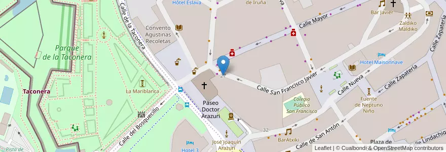 Mapa de ubicacion de María Luisa Álava Maiza en Испания, Наварра, Наварра, Памплона.