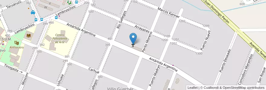 Mapa de ubicacion de Maria Medianera de todas las Gracias en Arjantin, Misiones, Departamento Oberá.