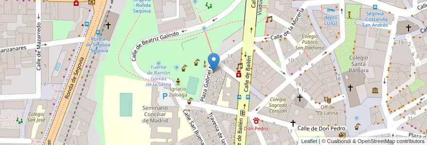 Mapa de ubicacion de María Pandora en Sepanyol, Comunidad De Madrid, Comunidad De Madrid, Área Metropolitana De Madrid Y Corredor Del Henares, Madrid.