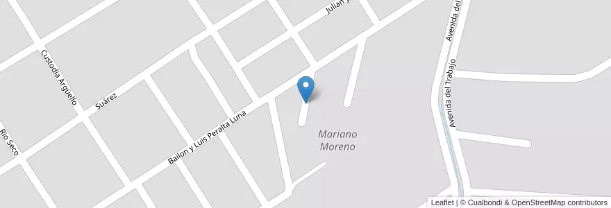 Mapa de ubicacion de Mariano Moreno en Argentine, Santiago Del Estero, Departamento Capital, Santiago Del Estero.