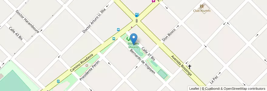 Mapa de ubicacion de Mariano Moreno en Arjantin, Buenos Aires, Partido De Ensenada.