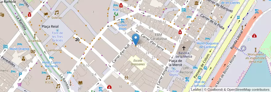 Mapa de ubicacion de Mariatchi en スペイン, カタルーニャ州, Barcelona, バルサルネス, Barcelona.