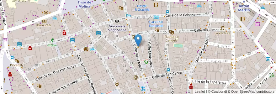 Mapa de ubicacion de Marimba en إسبانيا, منطقة مدريد, منطقة مدريد, Área Metropolitana De Madrid Y Corredor Del Henares, مدريد.