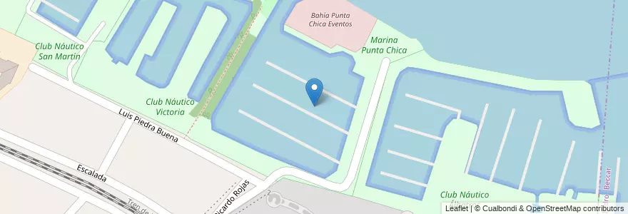 Mapa de ubicacion de Marina Punta Chica en Arjantin, Buenos Aires, Partido De San Fernando, Victoria.