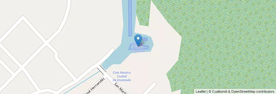 Mapa de ubicacion de Marinas Nautico Ensenada en Аргентина, Буэнос-Айрес, Partido De Ensenada.