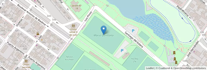 Mapa de ubicacion de Mario Quintana en Arjantin, Şili, Santa Cruz, Humedal, Mercado De La Ciudad, Deseado, Caleta Olivia.
