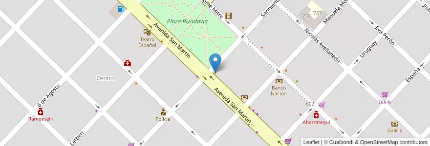 Mapa de ubicacion de Mario en الأرجنتين, بوينس آيرس, Partido De General Viamonte, Los Toldos.