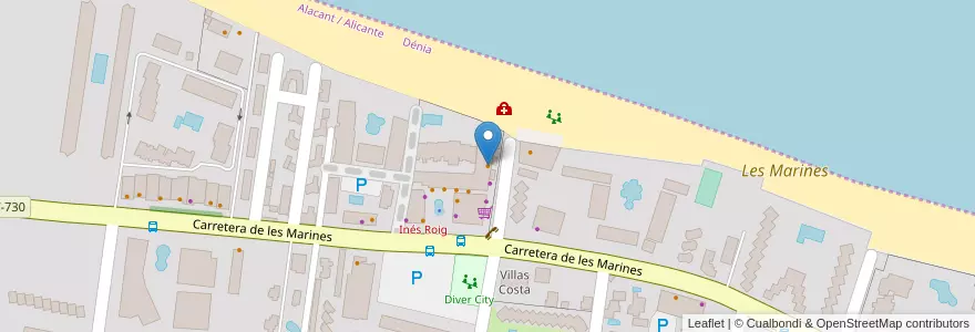 Mapa de ubicacion de Mario's Bommel en Sepanyol, Comunitat Valenciana.