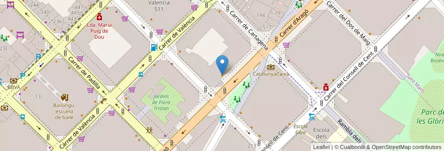 Mapa de ubicacion de Marisc&Co en 西班牙, Catalunya, Barcelona, Barcelonès, Barcelona.