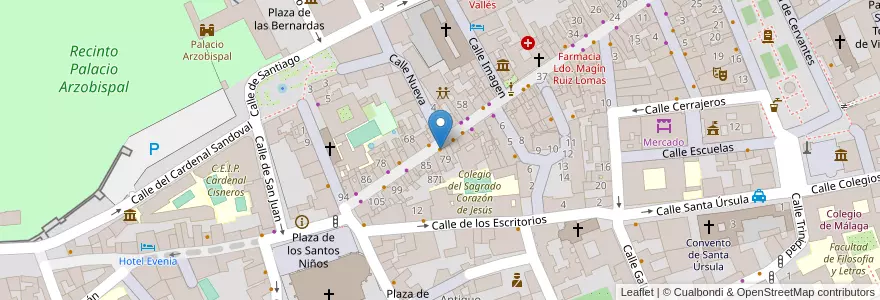 Mapa de ubicacion de Marisquería AN en İspanya, Comunidad De Madrid, Comunidad De Madrid, Área Metropolitana De Madrid Y Corredor Del Henares, Alcalá De Henares.