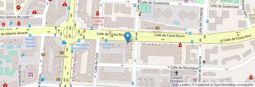 Mapa de ubicacion de Marisquería Norte-Sur 2 en Spanien, Autonome Gemeinschaft Madrid, Autonome Gemeinschaft Madrid, Área Metropolitana De Madrid Y Corredor Del Henares, Madrid.