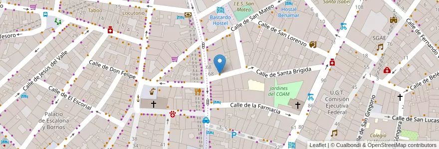 Mapa de ubicacion de Marisquería Ribeira do Mino en Spanje, Comunidad De Madrid, Comunidad De Madrid, Área Metropolitana De Madrid Y Corredor Del Henares, Madrid.