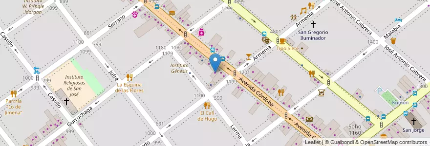 Mapa de ubicacion de Mark Shop, Villa Crespo en アルゼンチン, Ciudad Autónoma De Buenos Aires, ブエノスアイレス, Comuna 15.