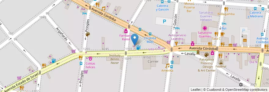 Mapa de ubicacion de Market Bar, Almagro en 阿根廷, Ciudad Autónoma De Buenos Aires, 布宜诺斯艾利斯, Comuna 15.