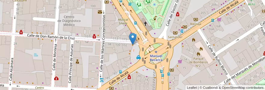 Mapa de ubicacion de Market Café en Spanien, Autonome Gemeinschaft Madrid, Autonome Gemeinschaft Madrid, Área Metropolitana De Madrid Y Corredor Del Henares, Madrid.
