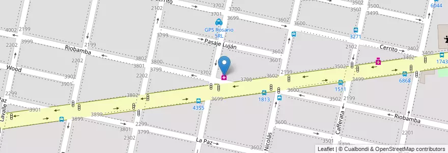 Mapa de ubicacion de Marketing Farm en 阿根廷, Santa Fe, Departamento Rosario, Municipio De Rosario, 罗萨里奥.