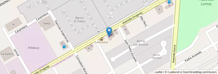 Mapa de ubicacion de Marmolería en Arjantin, Buenos Aires, Partido De San Isidro, Partido De San Fernando, Beccar.