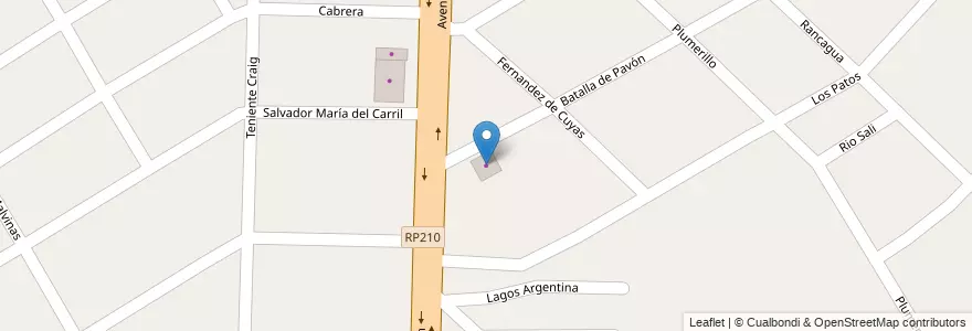 Mapa de ubicacion de Marmoleria en アルゼンチン, ブエノスアイレス州, Partido De Almirante Brown, Glew.