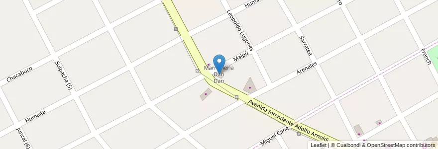 Mapa de ubicacion de Marmolería Dan Dan en Arjantin, Buenos Aires, Partido De San Fernando.