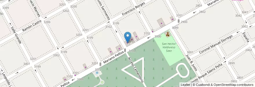 Mapa de ubicacion de Mármoles Dodera en Argentina, Buenos Aires, Partido De Vicente López, Vicente López.