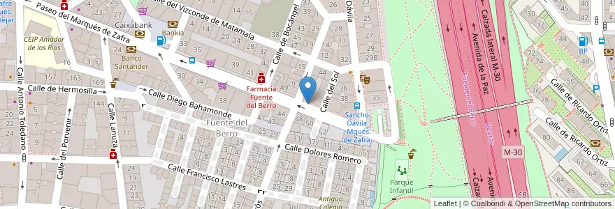 Mapa de ubicacion de MARQUES DE ZAFRA, PASEO, DEL,53 en Spagna, Comunidad De Madrid, Comunidad De Madrid, Área Metropolitana De Madrid Y Corredor Del Henares, Madrid.