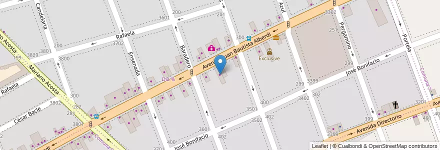 Mapa de ubicacion de Marquez, Floresta en 阿根廷, Ciudad Autónoma De Buenos Aires, 布宜诺斯艾利斯, Comuna 10.