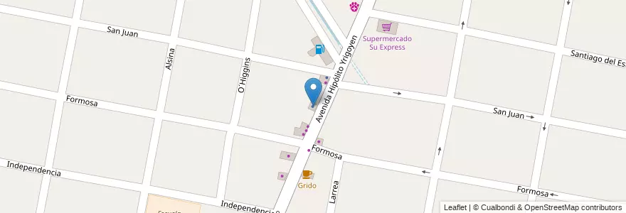 Mapa de ubicacion de Marquez Inmuebles en Argentinien, Provinz Buenos Aires, Partido De Merlo, Merlo.