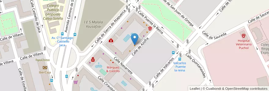 Mapa de ubicacion de Marsellus Barbacoa en スペイン, マドリード州, Comunidad De Madrid, Área Metropolitana De Madrid Y Corredor Del Henares, Madrid.